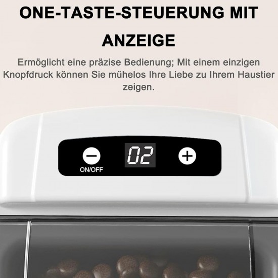 Automatic Cat Feeder with Timer Switch and Safe and Energy-Saving Functions for Cats and Dogs, Large Capacity Automatic Cat Feeder with Timer Switch and Safe and Energy-Saving Functions for Cats and Dogs, Large Capacity
