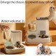 Automatic Cat Food & Water Dispenser (2.2L + 1L) - 2-in-1 Combination with Stainless Steel Bowl - Hygienic & Practical Automatic Cat Food & Water Dispenser (2.2L + 1L) - 2-in-1 Combination with Stainless Steel Bowl - Hygienic & Practical