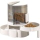 Automatic Cat Food Dispenser, 2-in-1 Pet Feeder and Water Dispenser, Cat Food Dispenser, Automatic Dog Food Dispenser, Large Capacity Dispenser (Grey) Automatic Cat Food Dispenser, 2-in-1 Pet Feeder and Water Dispenser, Cat Food Dispenser, Automatic Dog Food Dispenser, Large Capacity Dispenser (Grey)