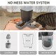 Automatic Cat Food Dispenser, 2-in-1 Removable Gravity Food and Water Dispenser for Cats and Small Dogs (Grey) Automatic Cat Food Dispenser, 2-in-1 Removable Gravity Food and Water Dispenser for Cats and Small Dogs (Grey)