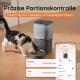 Automatic Cat Food Dispenser, 4L WiFi Cat Feeder with App Control for Slow Feeding, 10 Second Voice Recording, 1-10 Meals a Day for Cats and Dogs