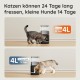 Automatic Cat Food Dispenser, 4L WiFi Cat Feeder with App Control for Slow Feeding, 10 Second Voice Recording, 1-10 Meals a Day for Cats and Dogs