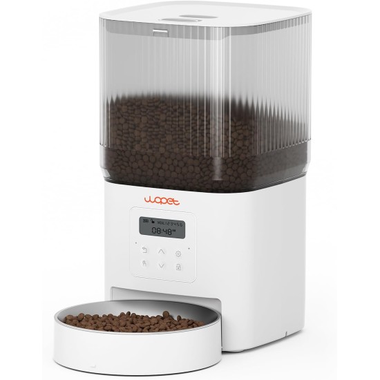 Automatic Cat Food Dispenser, 4L WiFi Cat Feeder with App Control for Slow Feeding, 10 Second Voice Recording, 1-10 Meals a Day for Cats and Dogs Automatic Cat Food Dispenser, 4L WiFi Cat Feeder with App Control for Slow Feeding, 10 Second Voice Recording, 1-10 Meals a Day for Cats and Dogs