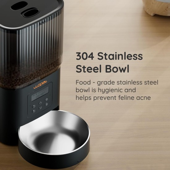 Automatic Cat Food Dispenser, 4L WiFi Cat Feeder with App Control for Slow Feeding, 10 Second Voice Recording, 1-10 Meals a Day for Cats and Dogs Automatic Cat Food Dispenser, 4L WiFi Cat Feeder with App Control for Slow Feeding, 10 Second Voice Recording, 1-10 Meals a Day for Cats and Dogs