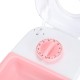 Automatic Cat Food Dispenser, Multifunctional Intelligent Feeder Station with Timer, Cat Food Container for Cats and Dogs (Pink)