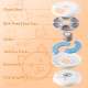 Automatic Cat Food Dispenser for Wet Food, 6 Meal Cat Feeder with 2 Ice Packs, Programmable Timer, Rechargeable Wireless Automatic Pet Feeder