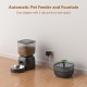 Automatic Cat and Cat Fountain Combo, 180 Days Long Battery Life, Easy to Clean, 10S Voice Prompt, 3L Cat Feeder and 2L Cat Fountain Automatic Cat and Cat Fountain Combo, 180 Days Long Battery Life, Easy to Clean, 10S Voice Prompt, 3L Cat Feeder and 2L Cat Fountain