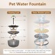Automatic Cat and Cat Fountain Combo, 180 Days Long Battery Life, Easy to Clean, 10S Voice Prompt, 3L Cat Feeder and 2L Cat Fountain Automatic Cat and Cat Fountain Combo, 180 Days Long Battery Life, Easy to Clean, 10S Voice Prompt, 3L Cat Feeder and 2L Cat Fountain