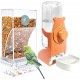 Automatic Feeder Birds and Water Dispenser Transparent Acrylic Bird Feeder and Bird Water Dispenser Bird Cage, Cage Accessories for Birds, Parrots, Canaries (Orange) Automatic Feeder Birds and Water Dispenser Transparent Acrylic Bird Feeder and Bird Water Dispenser Bird Cage, Cage Accessories for Birds, Parrots, Canaries (Orange)