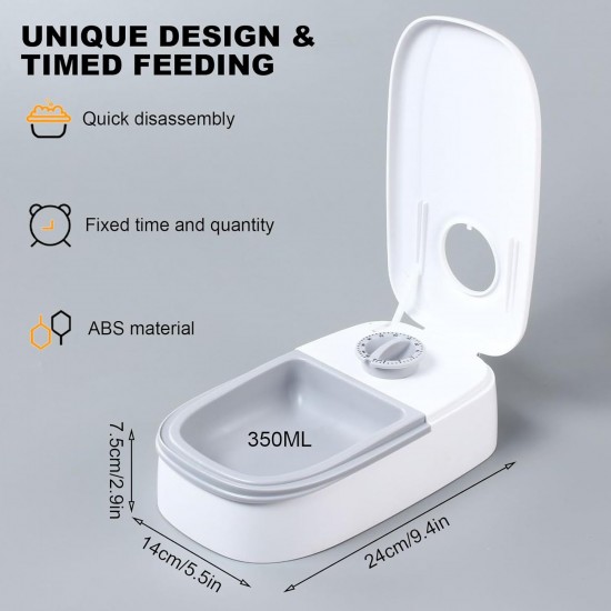 Automatic Feeder, Pet Food Bowl for Cats, Dogs with Timer, for Dry or Semi-Wet Food, 48 Hours Timer (Single Box) Automatic Feeder, Pet Food Bowl for Cats, Dogs with Timer, for Dry or Semi-Wet Food, 48 Hours Timer (Single Box)