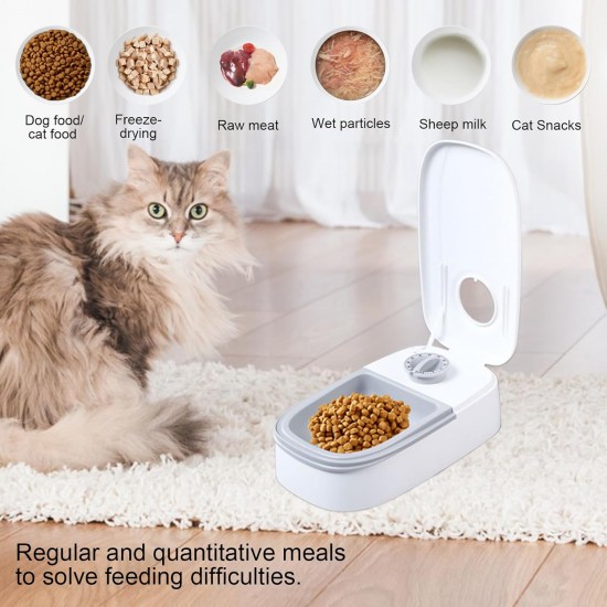 Automatic Feeder, Pet Food Bowl for Cats, Dogs with Timer, for Dry or Semi-Wet Food, 48 Hours Timer (Single Box) Automatic Feeder, Pet Food Bowl for Cats, Dogs with Timer, for Dry or Semi-Wet Food, 48 Hours Timer (Single Box)