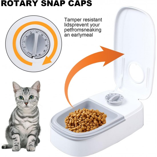 Automatic Feeder, Pet Food Bowl for Cats, Dogs with Timer, for Dry or Semi-Wet Food, 48 Hours Timer (Single Box) Automatic Feeder, Pet Food Bowl for Cats, Dogs with Timer, for Dry or Semi-Wet Food, 48 Hours Timer (Single Box)