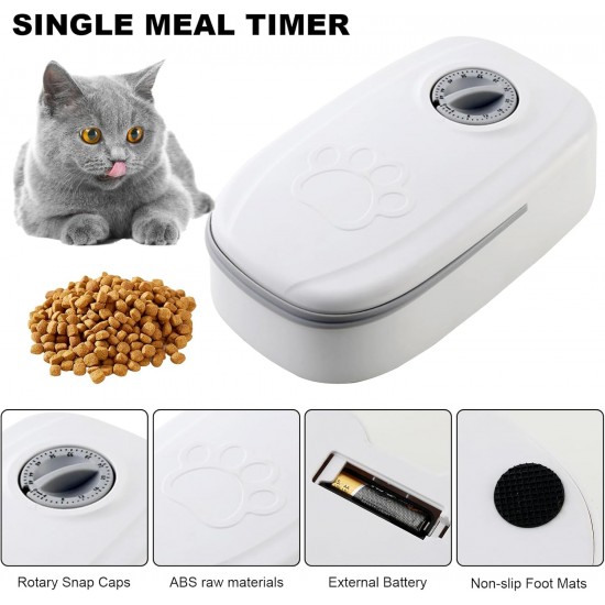 Automatic Feeder, Pet Food Bowl for Cats, Dogs with Timer, for Dry or Semi-Wet Food, 48 Hours Timer (Single Box) Automatic Feeder, Pet Food Bowl for Cats, Dogs with Timer, for Dry or Semi-Wet Food, 48 Hours Timer (Single Box)