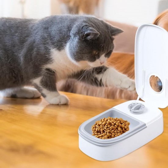 Automatic Feeder, Pet Food Bowl for Cats, Dogs with Timer, for Dry or Semi-Wet Food, 48 Hours Timer (Single Box) Automatic Feeder, Pet Food Bowl for Cats, Dogs with Timer, for Dry or Semi-Wet Food, 48 Hours Timer (Single Box)