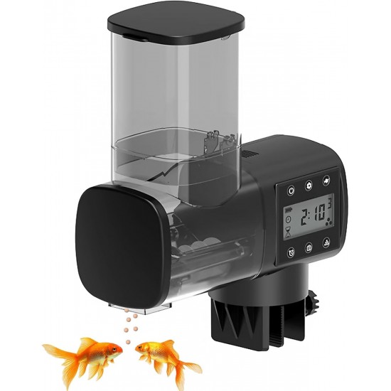 Automatic Fish Feeder 500 ml Large Capacity Fish Food Aquarium Battery Operated Fish Feeder with Timer Aquarium Accessories for Fish Tank, 3 AA Batteries Not Included Automatic Fish Feeder 500 ml Large Capacity Fish Food Aquarium Battery Operated Fish Feeder with Timer Aquarium Accessories for Fish Tank, 3 AA Batteries Not Included
