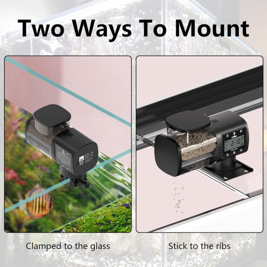 Automatic Fish Feeder 500 ml Large Capacity Fish Food Aquarium Battery Operated Fish Feeder with Timer Aquarium Accessories for Fish Tank, 3 AA Batteries Not Included Automatic Fish Feeder 500 ml Large Capacity Fish Food Aquarium Battery Operated Fish Feeder with Timer Aquarium Accessories for Fish Tank, 3 AA Batteries Not Included