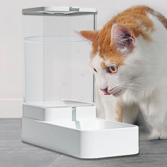 Automatic Food and Water Dispenser for Dogs, Cats - Automatic Cat Feeder | Without Electricity, Travel Feeder Cat Water Dispenser | For Small, Medium and Large Pets Automatic Food and Water Dispenser for Dogs, Cats - Automatic Cat Feeder | Without Electricity, Travel Feeder Cat Water Dispenser | For Small, Medium and Large Pets