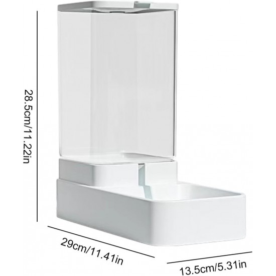 Automatic Food and Water Dispenser for Dogs, Cats - Automatic Cat Feeder | Without Electricity, Travel Feeder Cat Water Dispenser | For Small, Medium and Large Pets Automatic Food and Water Dispenser for Dogs, Cats - Automatic Cat Feeder | Without Electricity, Travel Feeder Cat Water Dispenser | For Small, Medium and Large Pets