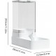 Automatic Food and Water Dispenser for Dogs, Cats - Automatic Cat Feeder | Without Electricity, Travel Feeder Cat Water Dispenser | For Small, Medium and Large Pets Automatic Food and Water Dispenser for Dogs, Cats - Automatic Cat Feeder | Without Electricity, Travel Feeder Cat Water Dispenser | For Small, Medium and Large Pets