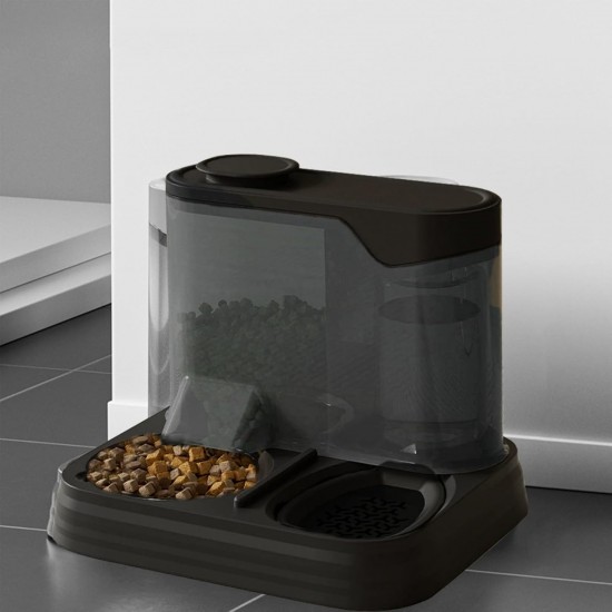 Automatic Food and Water Dispenser for Dogs, Cats, 2-in-1 Feeder and Water Dispenser, Gravity Cat Food, Automatic Cat Food, Water Dispenser for Small, Medium Pets Automatic Food and Water Dispenser for Dogs, Cats, 2-in-1 Feeder and Water Dispenser, Gravity Cat Food, Automatic Cat Food, Water Dispenser for Small, Medium Pets