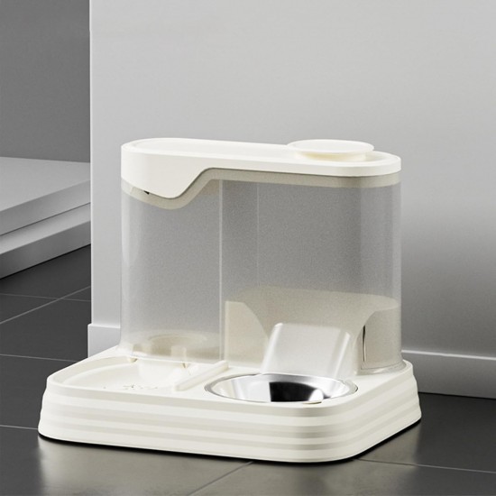 Automatic Food and Water Dispenser for Dogs, Cats, 2-in-1 Feeder and Water Dispenser, Gravity Cat Food, Automatic Cat Food, Water Dispenser for Small, Medium Pets Automatic Food and Water Dispenser for Dogs, Cats, 2-in-1 Feeder and Water Dispenser, Gravity Cat Food, Automatic Cat Food, Water Dispenser for Small, Medium Pets