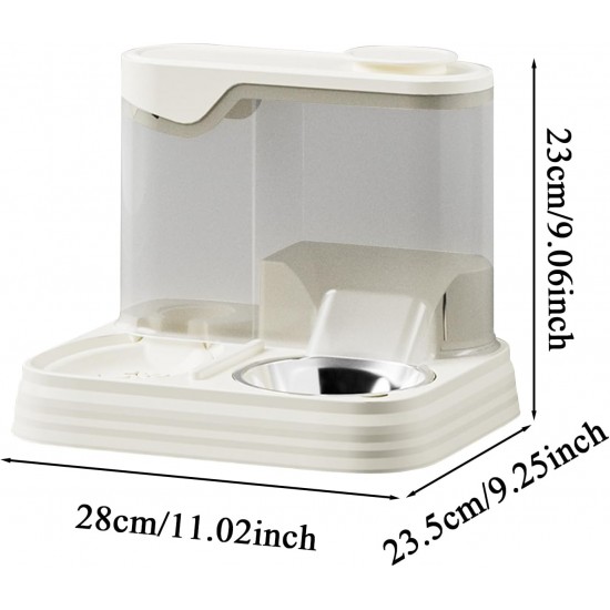 Automatic Food and Water Dispenser for Dogs, Cats, 2-in-1 Feeder and Water Dispenser, Gravity Cat Food, Automatic Cat Food, Water Dispenser for Small, Medium Pets Automatic Food and Water Dispenser for Dogs, Cats, 2-in-1 Feeder and Water Dispenser, Gravity Cat Food, Automatic Cat Food, Water Dispenser for Small, Medium Pets
