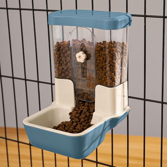 Automatic Pet Feeder 800 ml Adjustable Outlet Feeder Power-Free Suitable for Small Animal Cages Rabbit Hutch Rabbit Cat Puppy Guinea Pig Chinchilla Bird (Grey) Automatic Pet Feeder 800 ml Adjustable Outlet Feeder Power-Free Suitable for Small Animal Cages Rabbit Hutch Rabbit Cat Puppy Guinea Pig Chinchilla Bird (Grey)