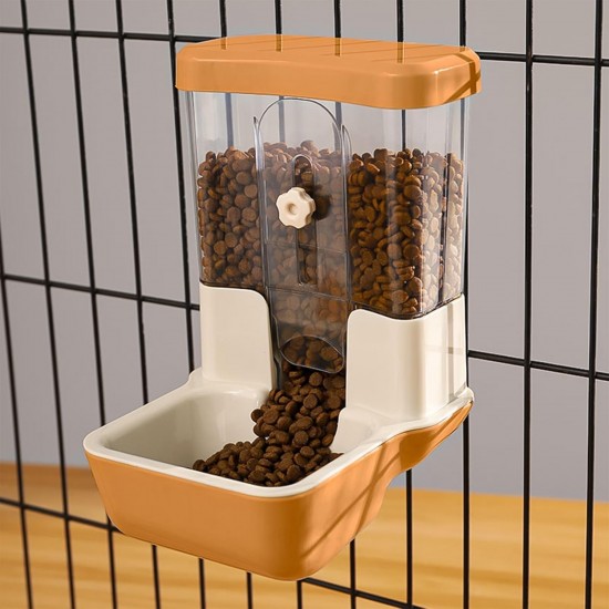 Automatic Pet Feeder 800 ml Adjustable Outlet Feeder Power-Free Suitable for Small Animal Cages Rabbit Hutch Rabbit Cat Puppy Guinea Pig Chinchilla Bird (Grey) Automatic Pet Feeder 800 ml Adjustable Outlet Feeder Power-Free Suitable for Small Animal Cages Rabbit Hutch Rabbit Cat Puppy Guinea Pig Chinchilla Bird (Grey)