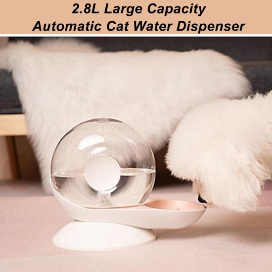 Automatic Pet Water Dispenser, Automatic Gravity Water Dispenser for Cats, Removable Water Bowl for Cats and Dogs, for Kittens, Puppies, Indoor Automatic Pet Water Dispenser, Automatic Gravity Water Dispenser for Cats, Removable Water Bowl for Cats and Dogs, for Kittens, Puppies, Indoor