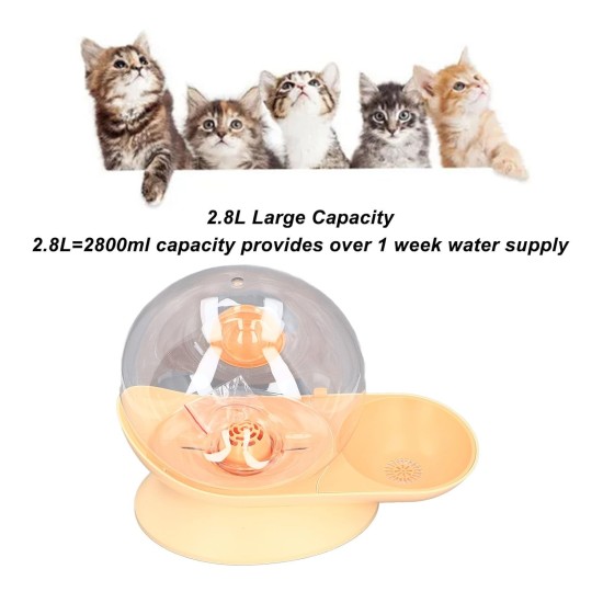 Automatic Pet Water Dispenser, Automatic Gravity Water Dispenser for Cats, Removable Water Bowl for Cats and Dogs, for Kittens, Puppies, Indoor Automatic Pet Water Dispenser, Automatic Gravity Water Dispenser for Cats, Removable Water Bowl for Cats and Dogs, for Kittens, Puppies, Indoor