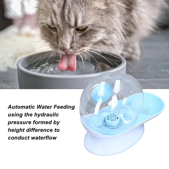 Automatic Pet Water Dispenser, Automatic Gravity Water Dispenser for Cats, Removable Water Bowl for Cats and Dogs, for Kittens, Puppies, Indoor Automatic Pet Water Dispenser, Automatic Gravity Water Dispenser for Cats, Removable Water Bowl for Cats and Dogs, for Kittens, Puppies, Indoor