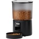 BEMOONY 5L Automatic Cat Feeder with Programmable Timer, 1-6 Meals a Day, Cat Feeder with Press Lid and 10s Recording Function (Black)