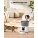 BEMOONY 5L Automatic Cat Feeder with Programmable Timer, 1-6 Meals a Day, Cat Feeder with Press Lid and 10s Recording Function (Black)