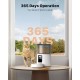 BEMOONY 5L Automatic Cat Feeder with Programmable Timer, 1-6 Meals a Day, Cat Feeder with Press Lid and 10s Recording Function (Black)