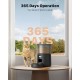 BEMOONY 5L Automatic Cat Feeder with Programmable Timer, 1-6 Meals a Day, Cat Feeder with Press Lid and 10s Recording Function (Black)
