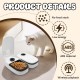 BIZOI Automatic Cat Feeder, Automatic Feeder for Cats, Automatic Feeder Cat Wet Food, Automatic Feeder Dog for Cats, Small Dogs, Wet, Dry Food