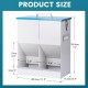 BREUAILY Automatic Cat Feeder for 2 Cats, 10 L Automatic Feeder, Cat Dry Food with Double Funnel, Gravity Cat Feeder for Small Dogs, Cats BREUAILY Automatic Cat Feeder for 2 Cats, 10 L Automatic Feeder, Cat Dry Food with Double Funnel, Gravity Cat Feeder for Small Dogs, Cats