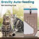 BREUAILY Automatic Cat Feeder for 2 Cats, 10 L Automatic Feeder, Cat Dry Food with Double Funnel, Gravity Cat Feeder for Small Dogs, Cats BREUAILY Automatic Cat Feeder for 2 Cats, 10 L Automatic Feeder, Cat Dry Food with Double Funnel, Gravity Cat Feeder for Small Dogs, Cats