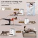 Balimo Automatic Cat Feeder 2.4G WiFi, Cat Food Automatic 3L, Cat Feeder with Night Light and Stainless Steel Bowl, Automatic Feeder, 1 to 10 Meals, Suitable for Dogs and Cats, Black Balimo Automatic Cat Feeder 2.4G WiFi, Cat Food Automatic 3L, Cat Feeder with Night Light and Stainless Steel Bowl, Automatic Feeder, 1 to 10 Meals, Suitable for Dogs and Cats, Black
