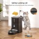 Balimo Automatic Cat Feeder 2.4G WiFi, Cat Food Automatic 3L, Cat Feeder with Night Light and Stainless Steel Bowl, Automatic Feeder, 1 to 10 Meals, Suitable for Dogs and Cats, Black Balimo Automatic Cat Feeder 2.4G WiFi, Cat Food Automatic 3L, Cat Feeder with Night Light and Stainless Steel Bowl, Automatic Feeder, 1 to 10 Meals, Suitable for Dogs and Cats, Black