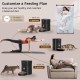 Balimo Automatic Cat Feeder 2.4G WiFi, Cat Food Automatic 3L, Cat Feeder with Night Light and Stainless Steel Bowl, Automatic Feeder, 1 to 10 Meals, Suitable for Dogs and Cats, Black Balimo Automatic Cat Feeder 2.4G WiFi, Cat Food Automatic 3L, Cat Feeder with Night Light and Stainless Steel Bowl, Automatic Feeder, 1 to 10 Meals, Suitable for Dogs and Cats, Black