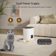 Balimo Automatic Cat Feeder 3L, Cat Food Automatic with Programmable Timer, Automatic Feeder Dogs with Night Light, Fresh Lock Technology, Stainless Steel Bowl, 1 to 6 Meals a Day, Black