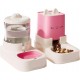 Belijoeuri, Dog Food and Water Dispenser, Feeder and Watering, Food and Water Dispenser for Pets, 2 Bowls with Water Dispenser 2.2 L + 1.8 L (Pink) Belijoeuri, Dog Food and Water Dispenser, Feeder and Watering, Food and Water Dispenser for Pets, 2 Bowls with Water Dispenser 2.2 L + 1.8 L (Pink)