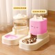 Belijoeuri, Dog Food and Water Dispenser, Feeder and Watering, Food and Water Dispenser for Pets, 2 Bowls with Water Dispenser 2.2 L + 1.8 L (Pink) Belijoeuri, Dog Food and Water Dispenser, Feeder and Watering, Food and Water Dispenser for Pets, 2 Bowls with Water Dispenser 2.2 L + 1.8 L (Pink)