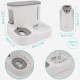 Belle Vous Automatic 2-in-1 Gravity Water Dispenser and Feeder Cat & Dog - 850 ml - Feeder for Cats, Dogs, Kittens & Puppies - Easy to Clean, for Wet/Dry Food Belle Vous Automatic 2-in-1 Gravity Water Dispenser and Feeder Cat & Dog - 850 ml - Feeder for Cats, Dogs, Kittens & Puppies - Easy to Clean, for Wet/Dry Food