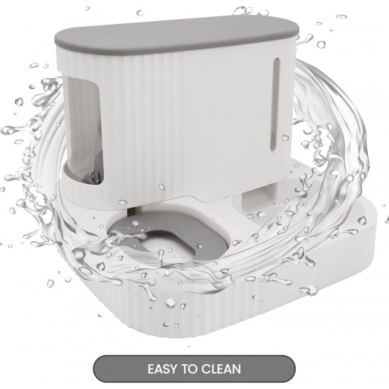 Belle Vous Automatic 2-in-1 Gravity Water Dispenser and Feeder Cat & Dog - 850 ml - Feeder for Cats, Dogs, Kittens & Puppies - Easy to Clean, for Wet/Dry Food Belle Vous Automatic 2-in-1 Gravity Water Dispenser and Feeder Cat & Dog - 850 ml - Feeder for Cats, Dogs, Kittens & Puppies - Easy to Clean, for Wet/Dry Food