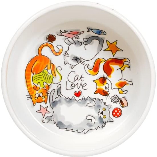 Blond Amsterdam Voerbak Cat Love-15.5 cm Blond Amsterdam Voerbak Cat Love-15.5 cm