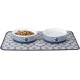 Bone Dry, Pet Bowl, Removable Silicone Ring, Non-Slip Base, Safe Feeding, Less Mess, Microwave and Dishwasher Safe, Single Bowl, Small Set, 4.25 x 2 Inch, Grey, Pack of 2 Bone Dry, Pet Bowl, Removable Silicone Ring, Non-Slip Base, Safe Feeding, Less Mess, Microwave and Dishwasher Safe, Single Bowl, Small Set, 4.25 x 2 Inch, Grey, Pack of 2