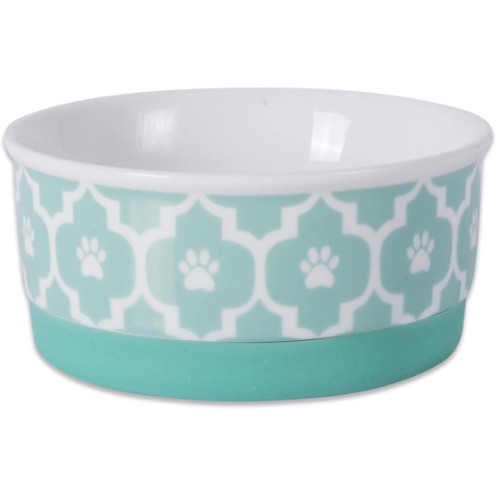 Bone Dry, Pet Bowl, Removable Silicone Ring, Non-Slip Base, Safe Feeding, Less Mess, Microwave and Dishwasher Safe, Single Bowl, Small Set, 4.25 x 2 Inch, Grey, Pack of 2 Bone Dry, Pet Bowl, Removable Silicone Ring, Non-Slip Base, Safe Feeding, Less Mess, Microwave and Dishwasher Safe, Single Bowl, Small Set, 4.25 x 2 Inch, Grey, Pack of 2
