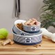 Bone Dry, Pet Bowl, Removable Silicone Ring, Non-Slip Base, Safe Feeding, Less Mess, Microwave and Dishwasher Safe, Single Bowl, Small Set, 4.25 x 2 Inch, Grey, Pack of 2 Bone Dry, Pet Bowl, Removable Silicone Ring, Non-Slip Base, Safe Feeding, Less Mess, Microwave and Dishwasher Safe, Single Bowl, Small Set, 4.25 x 2 Inch, Grey, Pack of 2